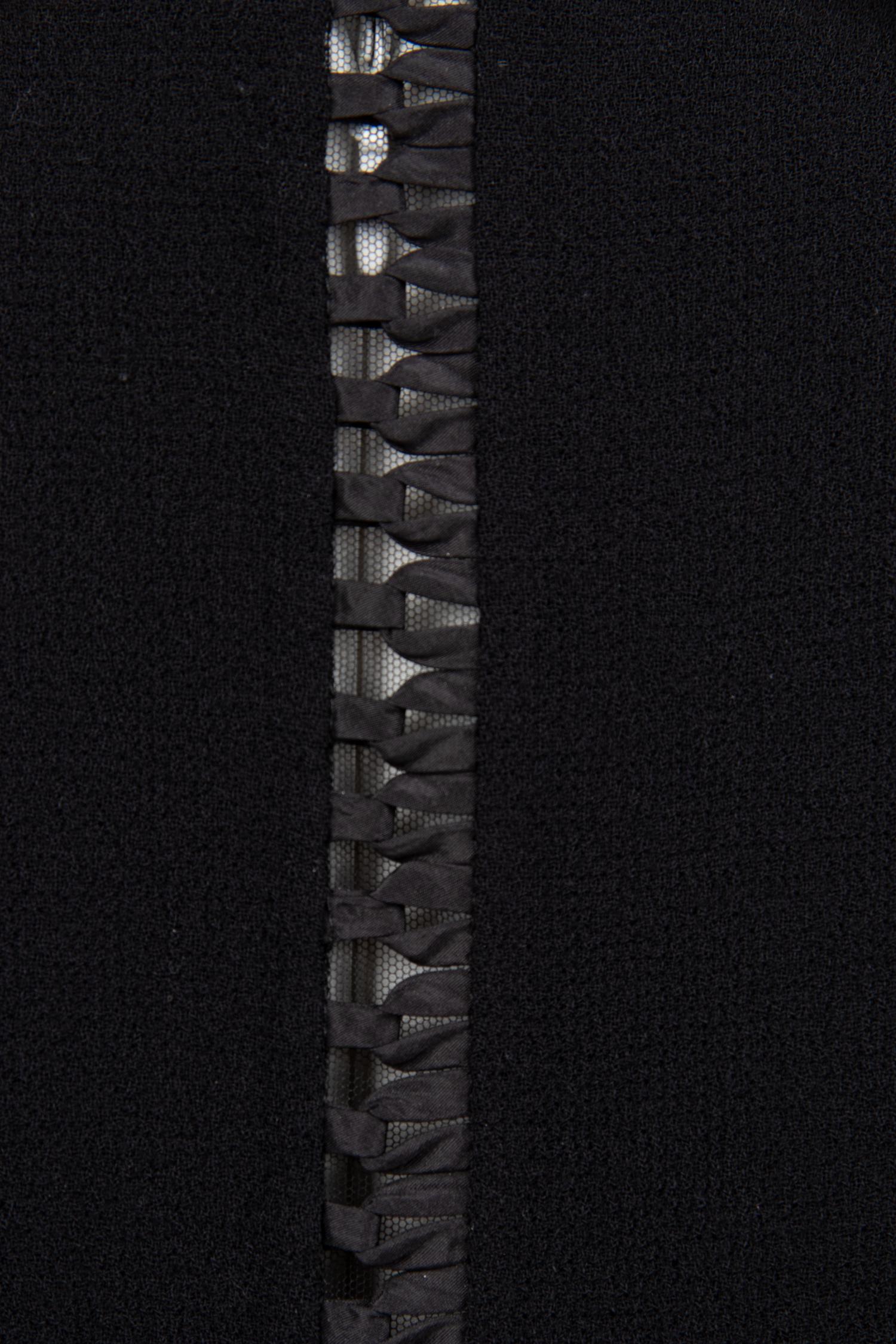 Ralph Rucci Wool Crepe Jacket with Satin Ribbon Seaming