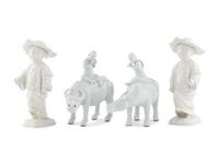 A Group of Blanc de Chine Figures