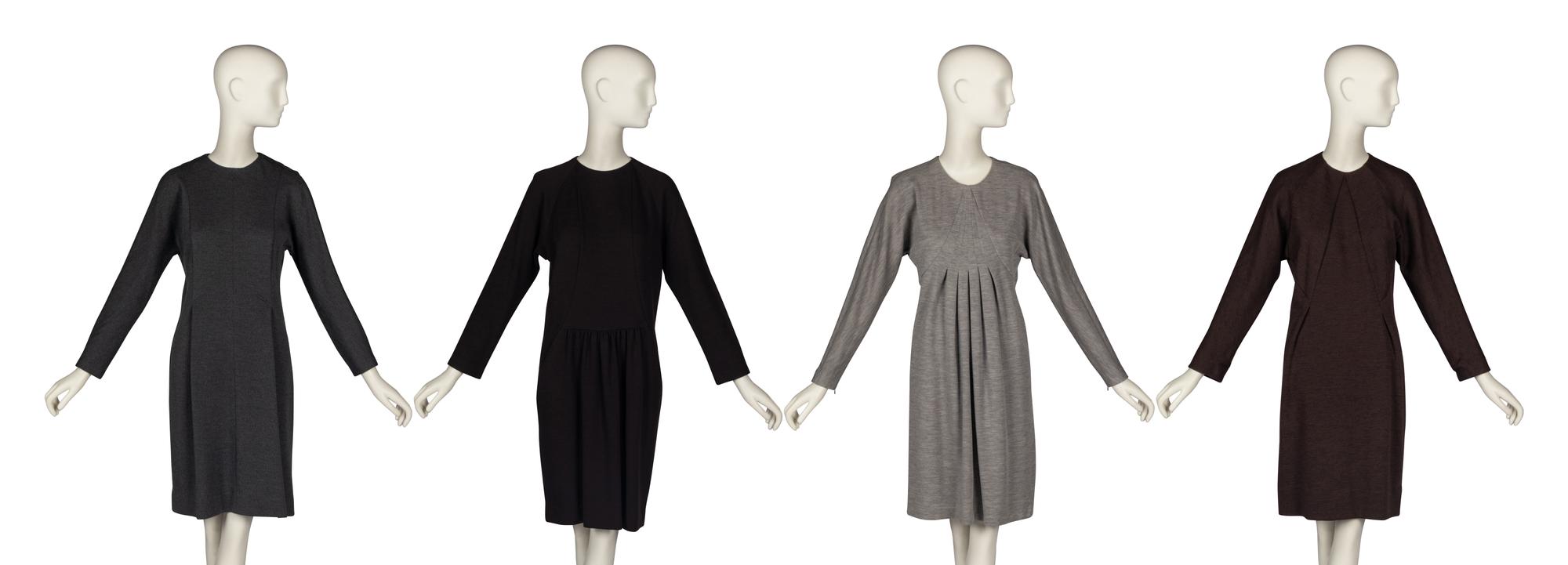 Four Geoffrey Beene Wool Dresses