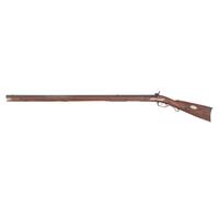 German Silver Mounted Percussion Rifle by B.D. Gill