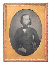 [EARLY PHOTOGRAPHY]. 2 Full plate daguerreotypes and 2 half plate daguerreotypes in same case
