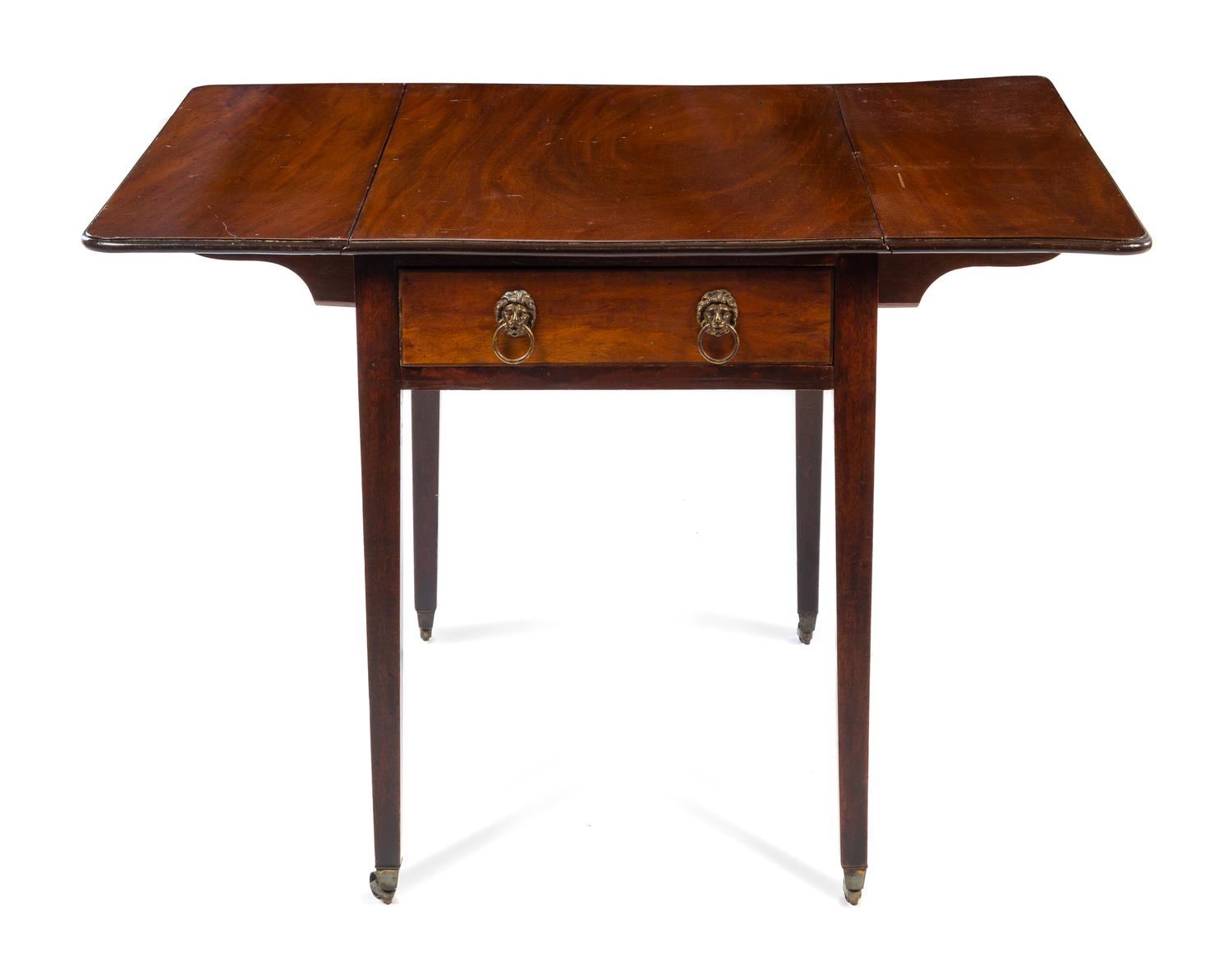 A Regency Mahogany Pembroke Table Height 28 x width 34 x depth 21 inches. — SECOND QUARTER 19TH CENTURY