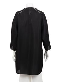 Ralph Rucci Polyester Mesh Jacket with Net Inserts