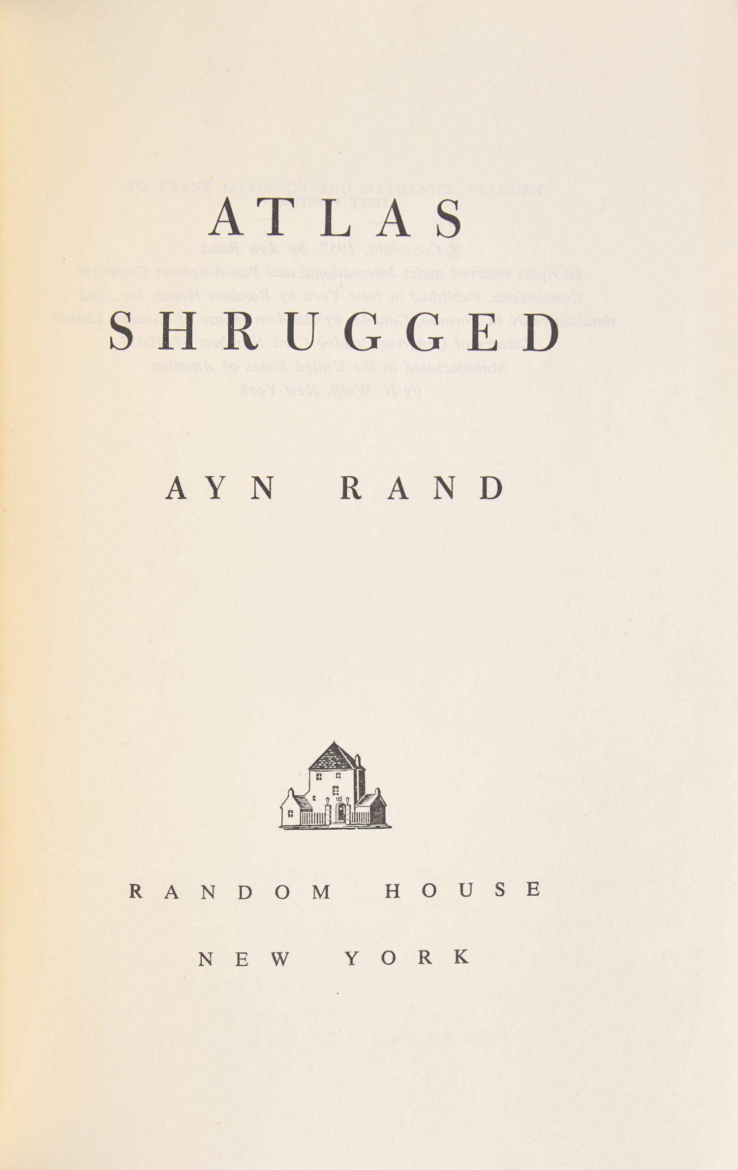 [Literature] Rand, Ayn. Atlas Shrugged