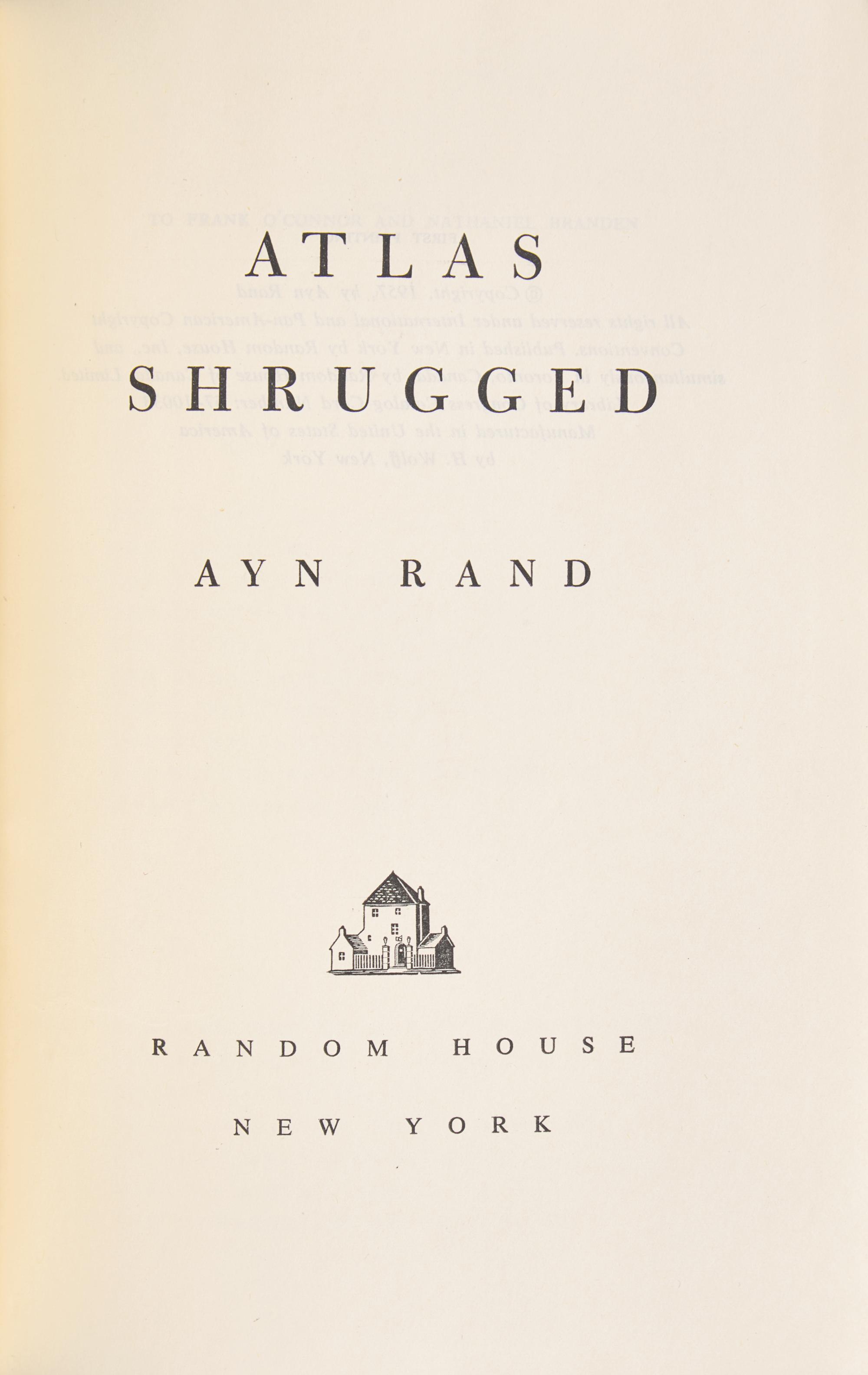 [Literature] Rand, Ayn. Atlas Shrugged