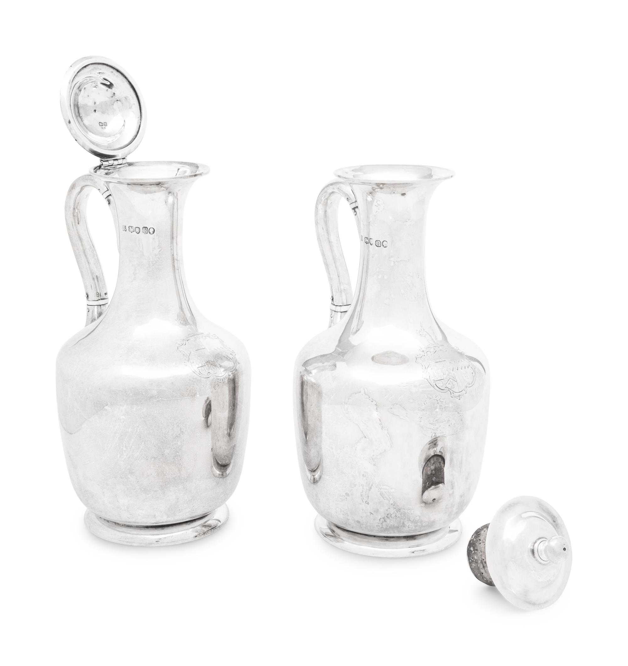 A Pair of Victorian Silver Pitchers