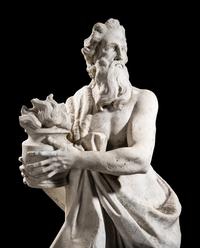 A Continental Marble Figure of Zeus