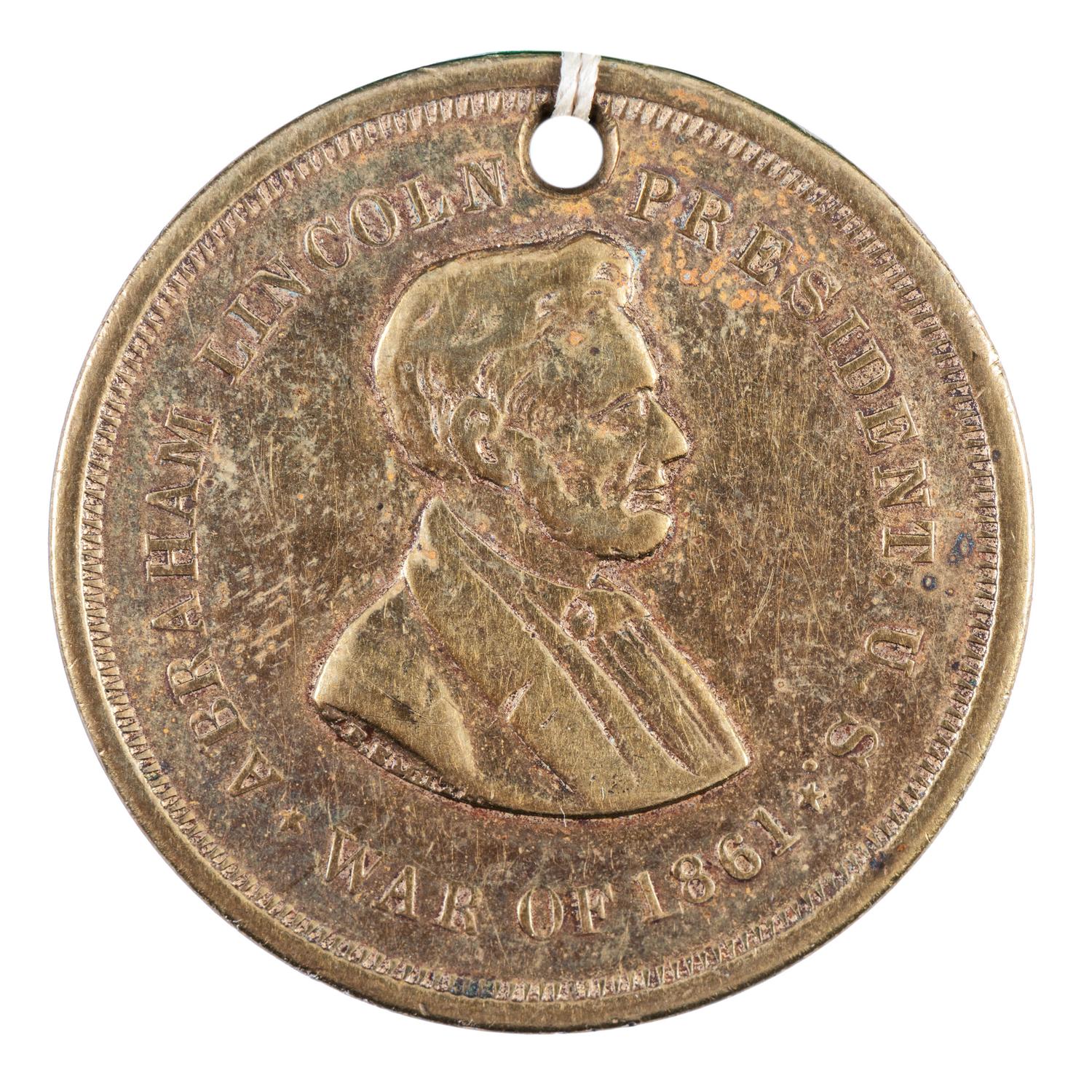 John Post, Company H, 6th Michigan Cavalry Regiment (George A. Custer's famed cavalry brigade). ID disc and stenciled sewing kit "housewife."