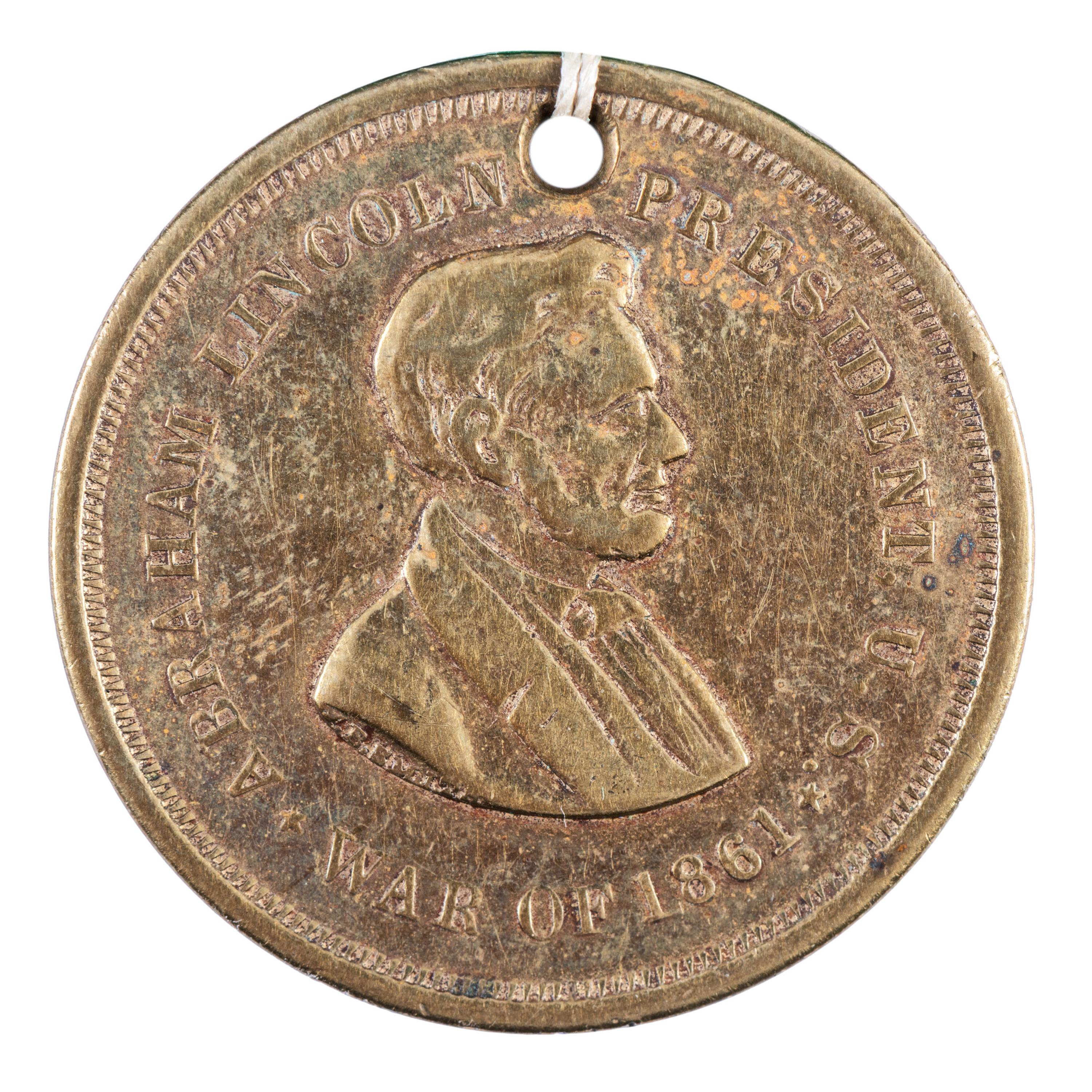 John Post, Company H, 6th Michigan Cavalry Regiment (George A. Custer's famed cavalry brigade). ID disc and stenciled sewing kit "housewife."