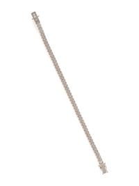 PLATINUM AND DIAMOND LINE BRACELET