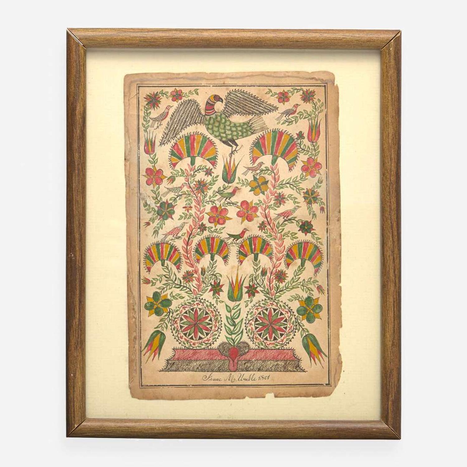 A Fraktur drawing dated "1801"