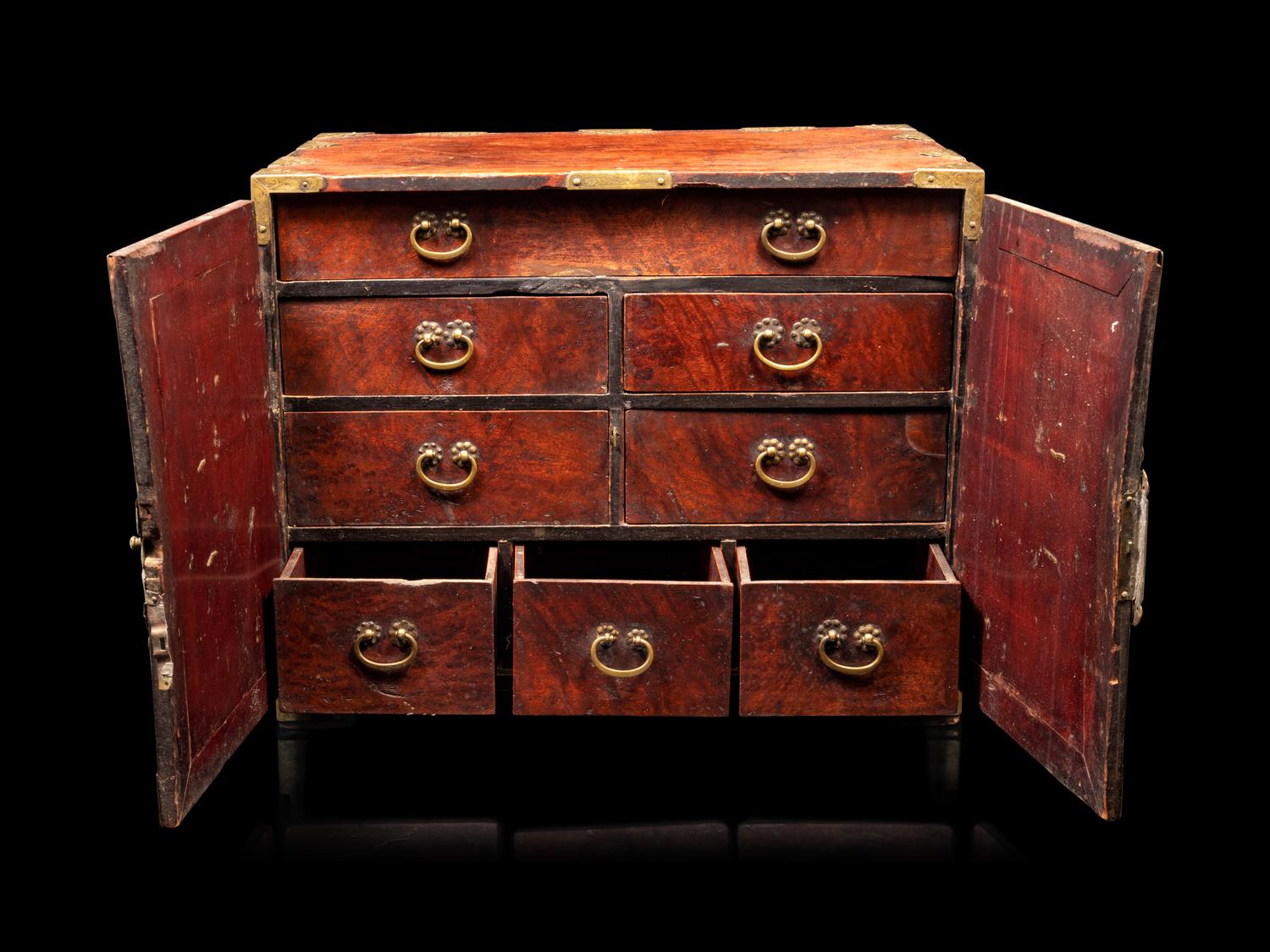 A Burlwood and Hardwood Chest