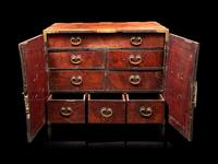 A Burlwood and Hardwood Chest