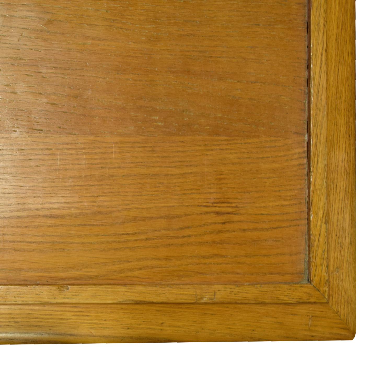 An Oak and Brass Table from the Bank of France 118" W x 59" D x 32" H — France, 20th Century