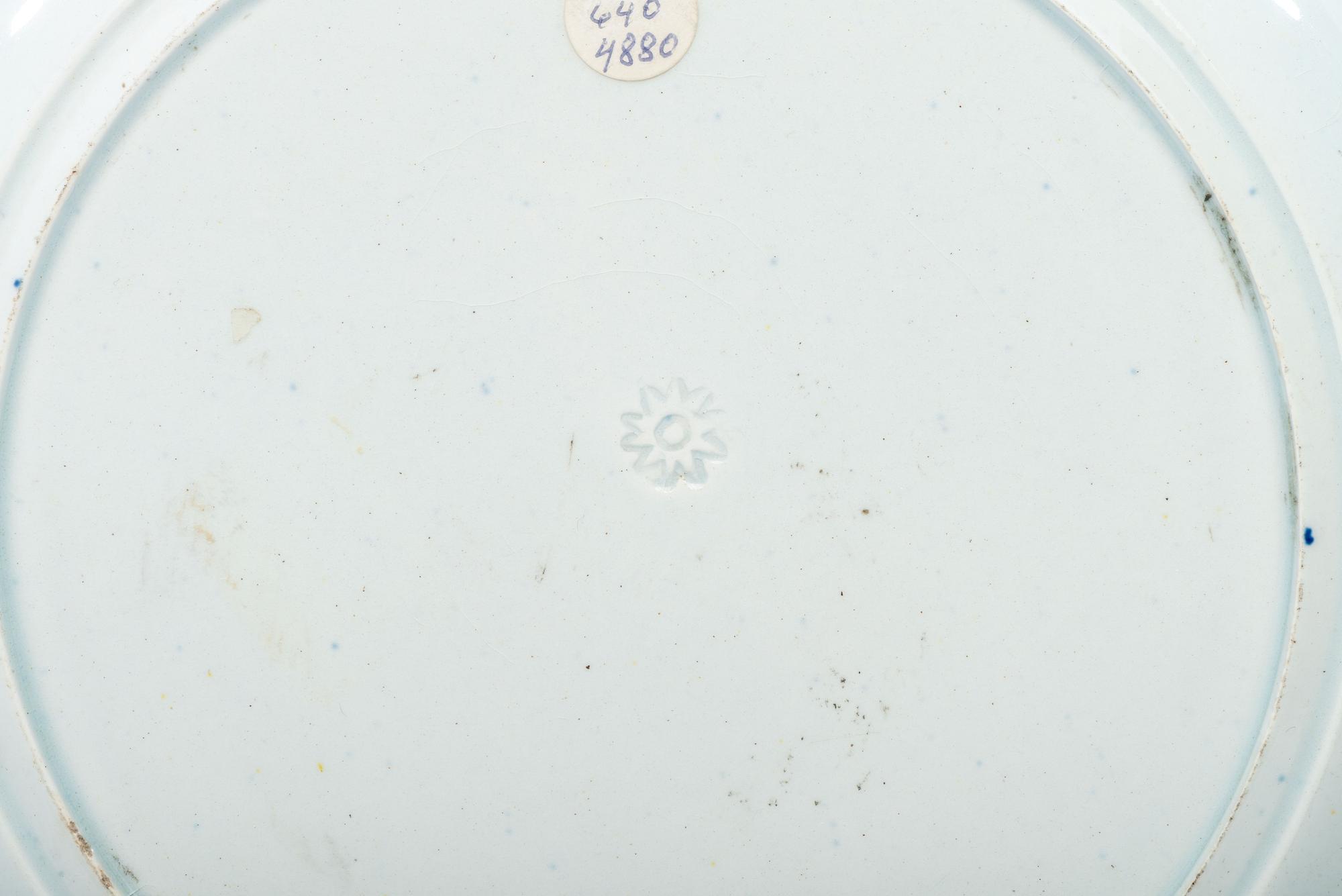 Four Historical Blue Staffordshire Plates of Philadelphia Interest
