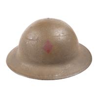 Group of Four WWI M1917 Helmets, Including 5th Infantry Division