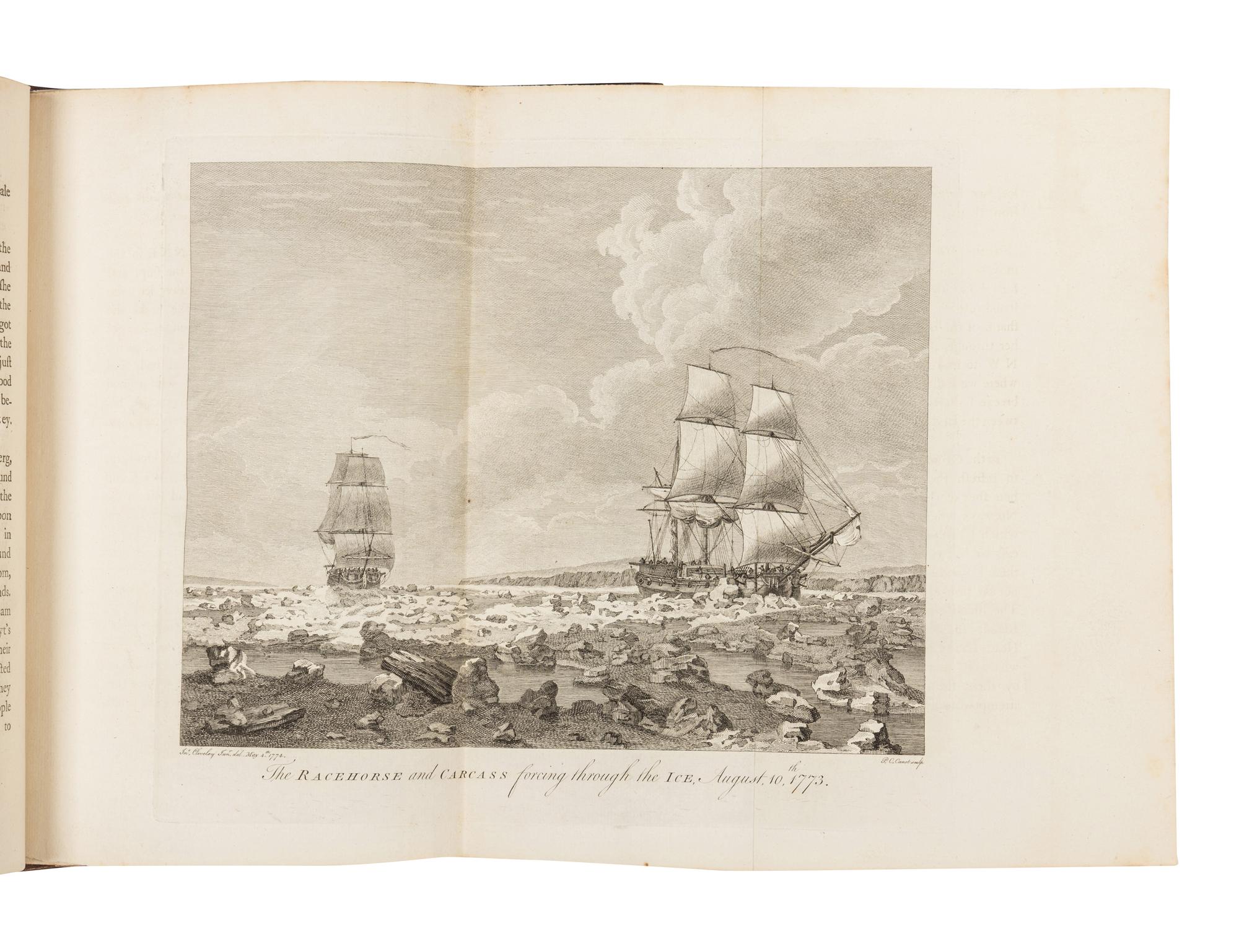 PHIPPS, Constantine John, Baron Mulgrave (1744-1792). A Voyage towards the North Pole undertaken by His Majesty's Command 1773 . London: Bower and Nichols for J. Nourse, 1774.