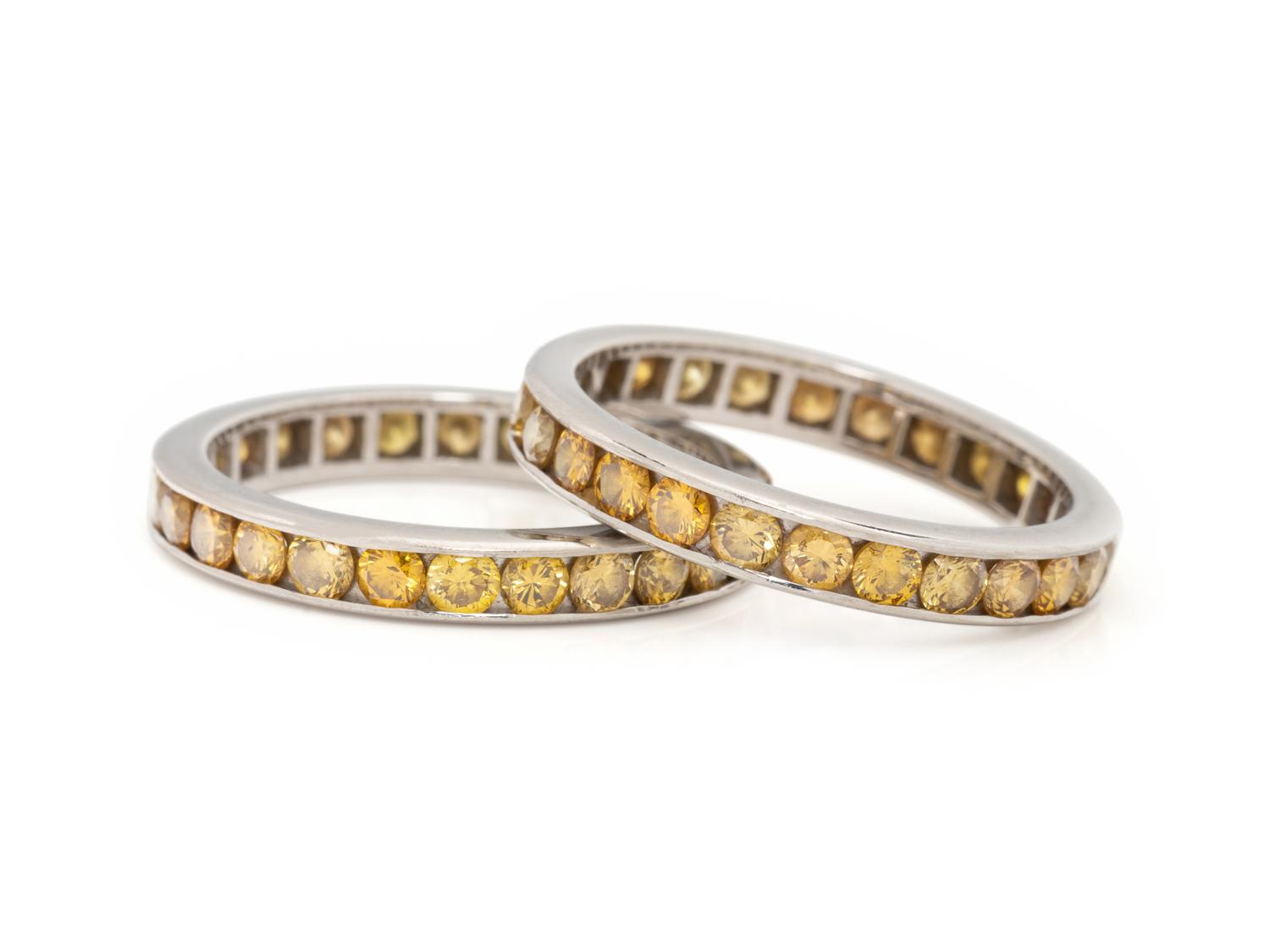 YELLOW DIAMOND ETERNITY BANDS