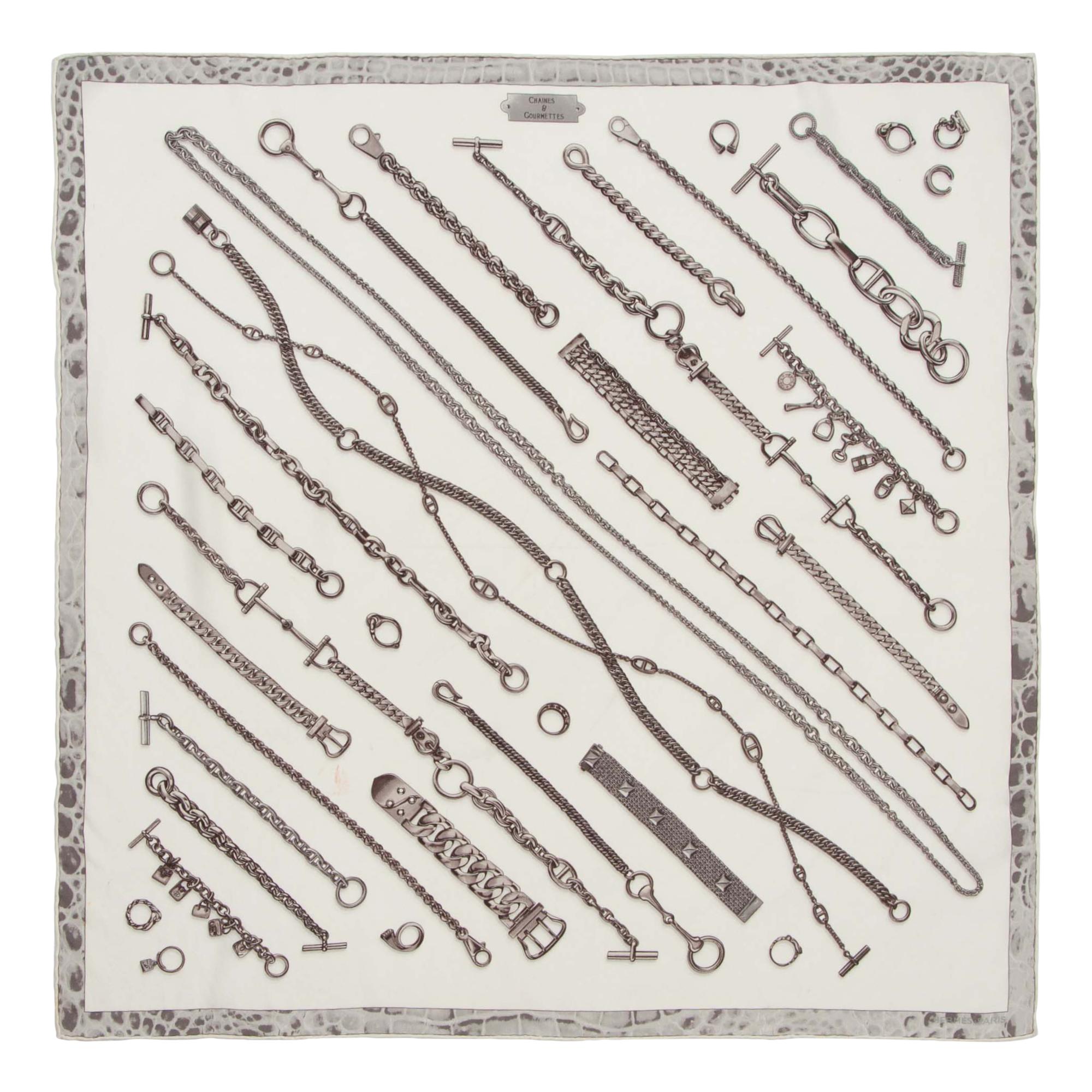 Four Hermès 90cm Cashmere and Silk Scarves