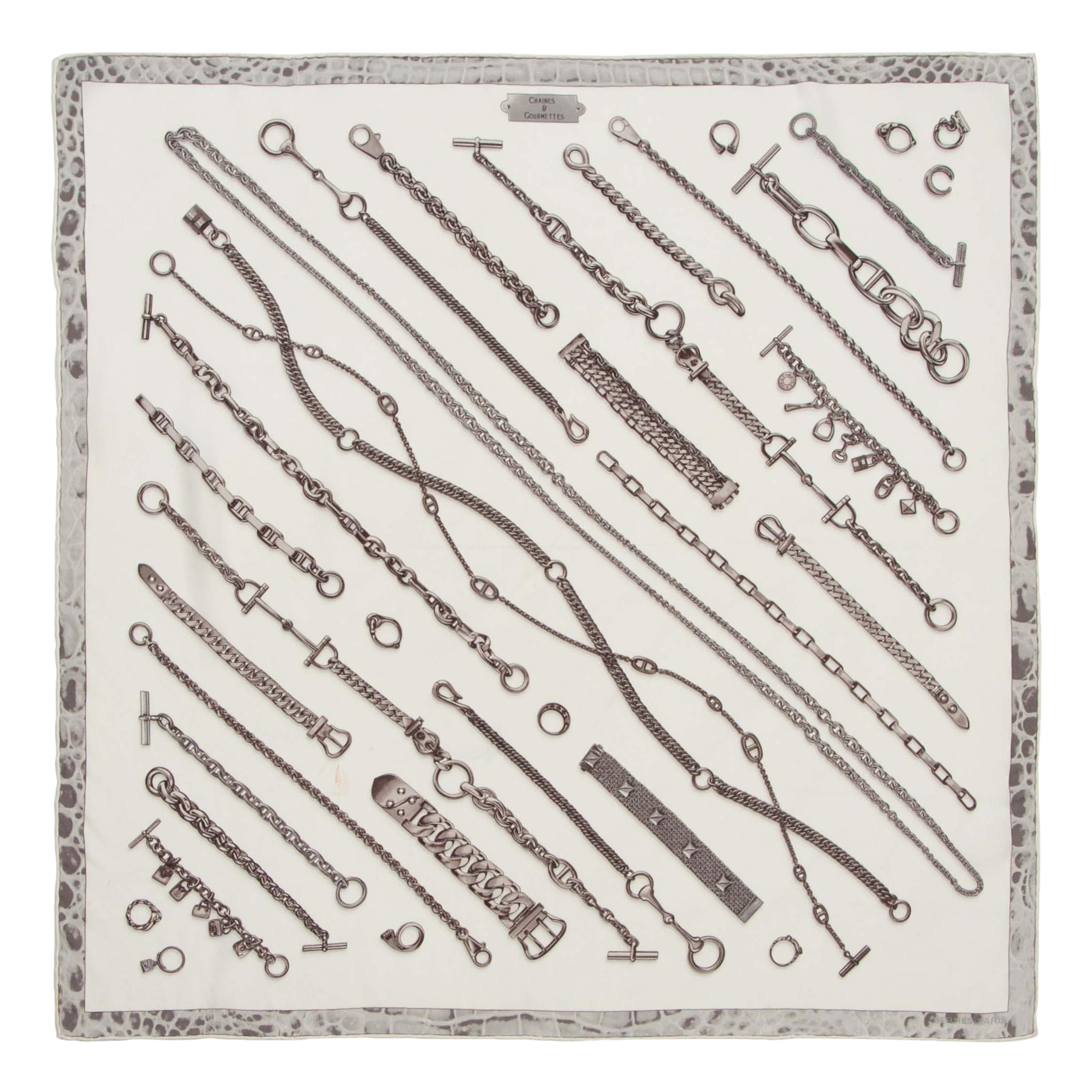Four Hermès 90cm Cashmere and Silk Scarves