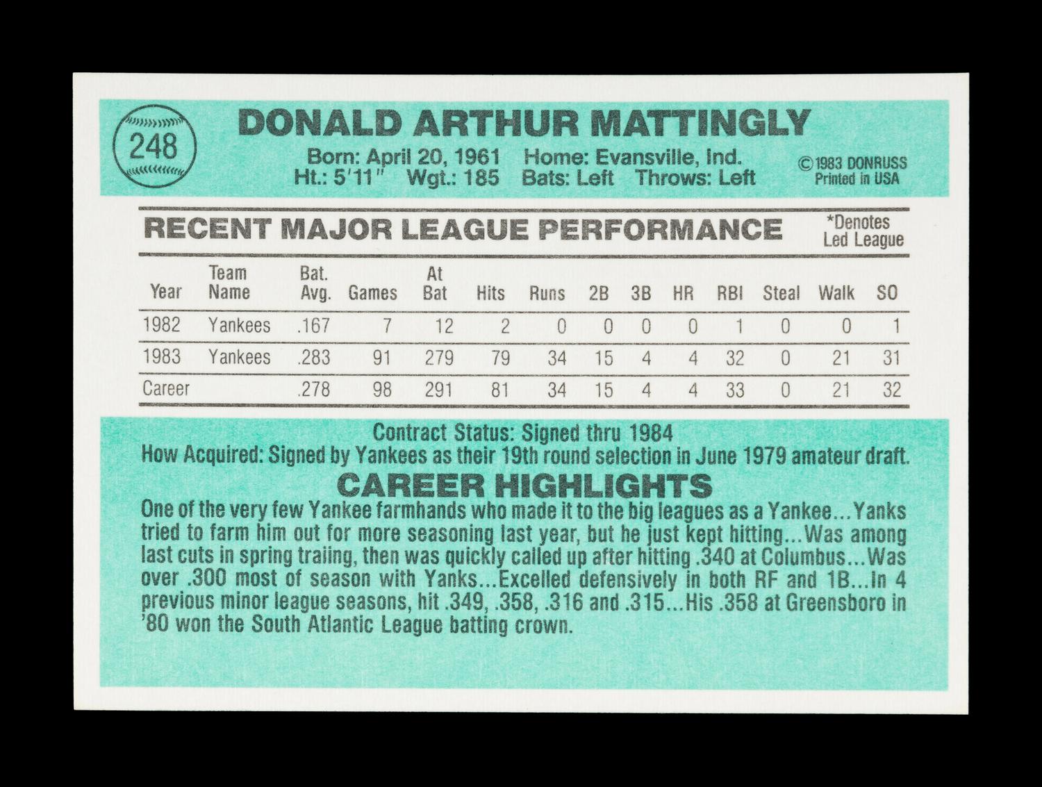 A Group of 1984, 1985 and 1986 Complete Sets of Donruss Baseball Cards (Don Mattingly Rookie)