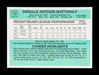 A Group of 1984, 1985 and 1986 Complete Sets of Donruss Baseball Cards (Don Mattingly Rookie)