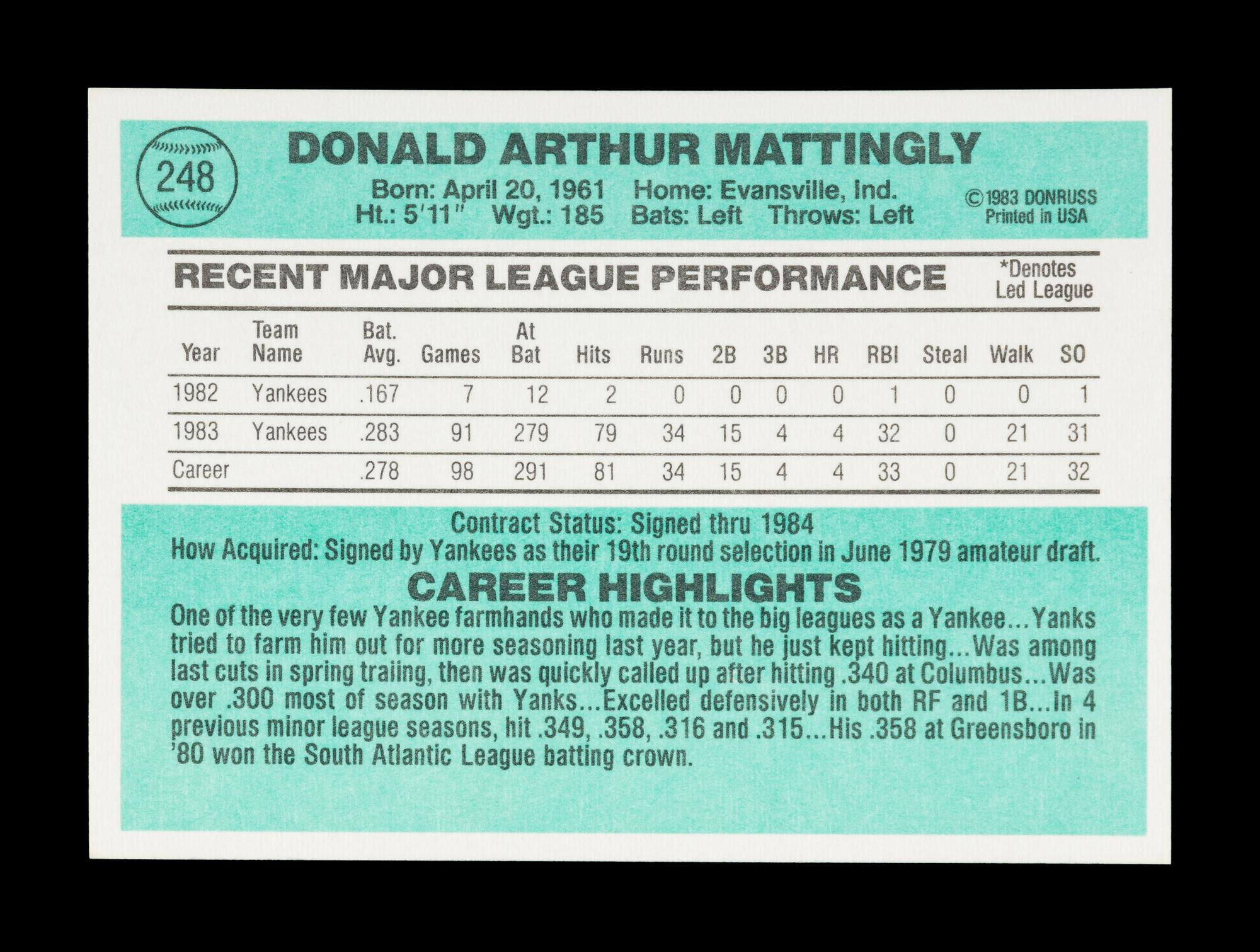 A Group of 1984, 1985 and 1986 Complete Sets of Donruss Baseball Cards (Don Mattingly Rookie)