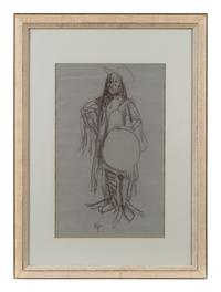 Standing Indian and Standing Cowboy (A Pair)