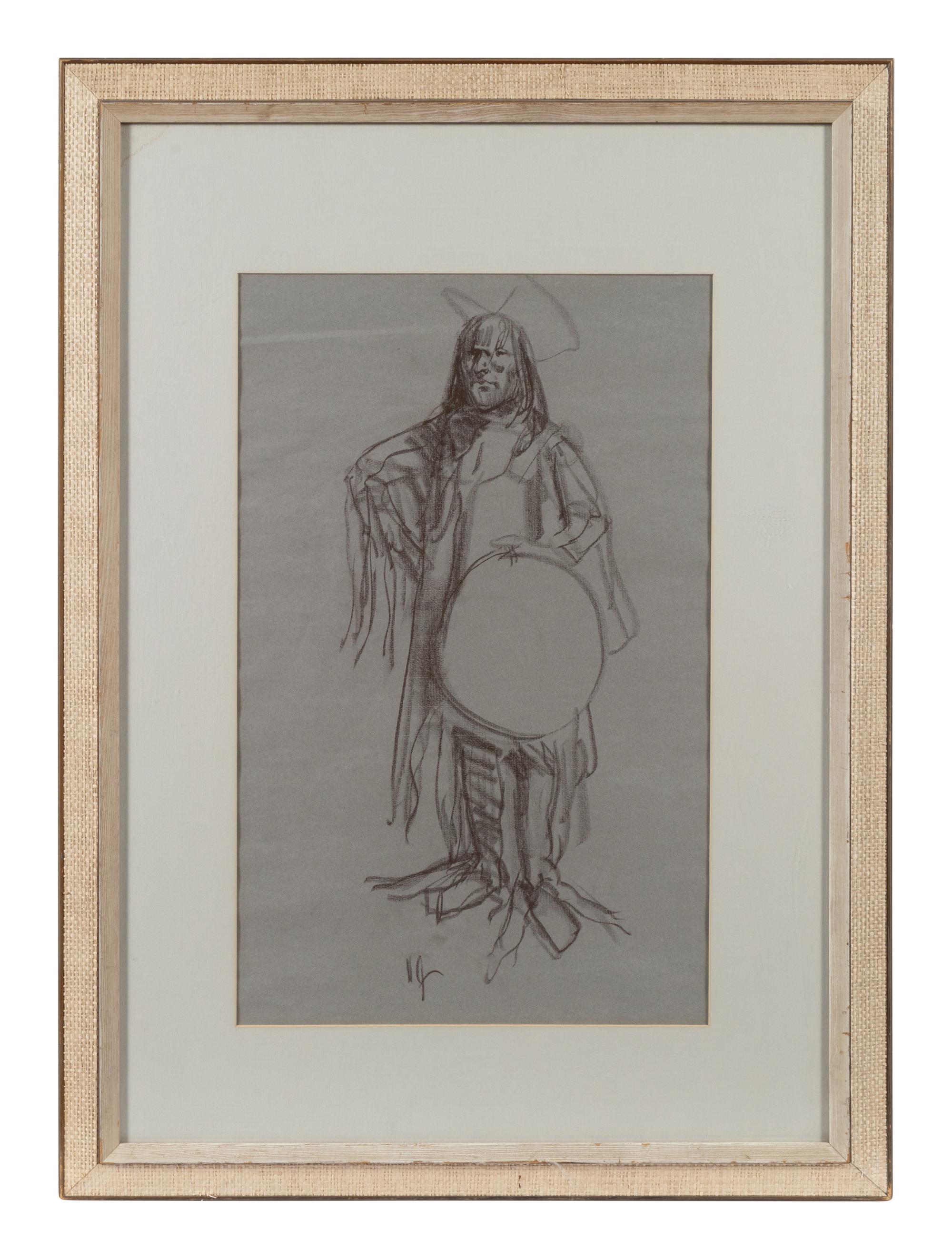 Standing Indian and Standing Cowboy (A Pair)