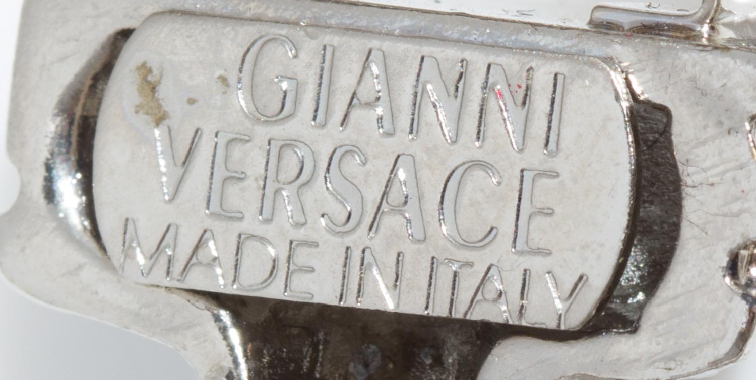 A Pair of Gianni Versace Screw Hoop Earclips,
