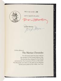 [LIMITED EDITIONS CLUB]. BRADBURY, Ray (1920–2012). The Martian Chronicles . Joe MUGNAINI (1912-1992), illustrator. Avon, CT: The Limited Editions Club, 1974.