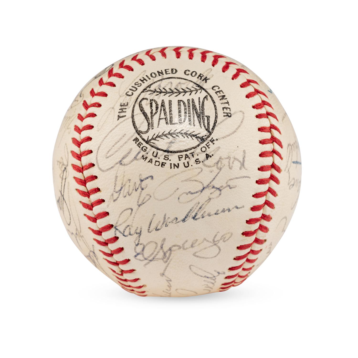 A 1968 St. Louis Cardinals Team Signed Autograph Baseball Featuring Roger Maris (Beckett Authentication Services)