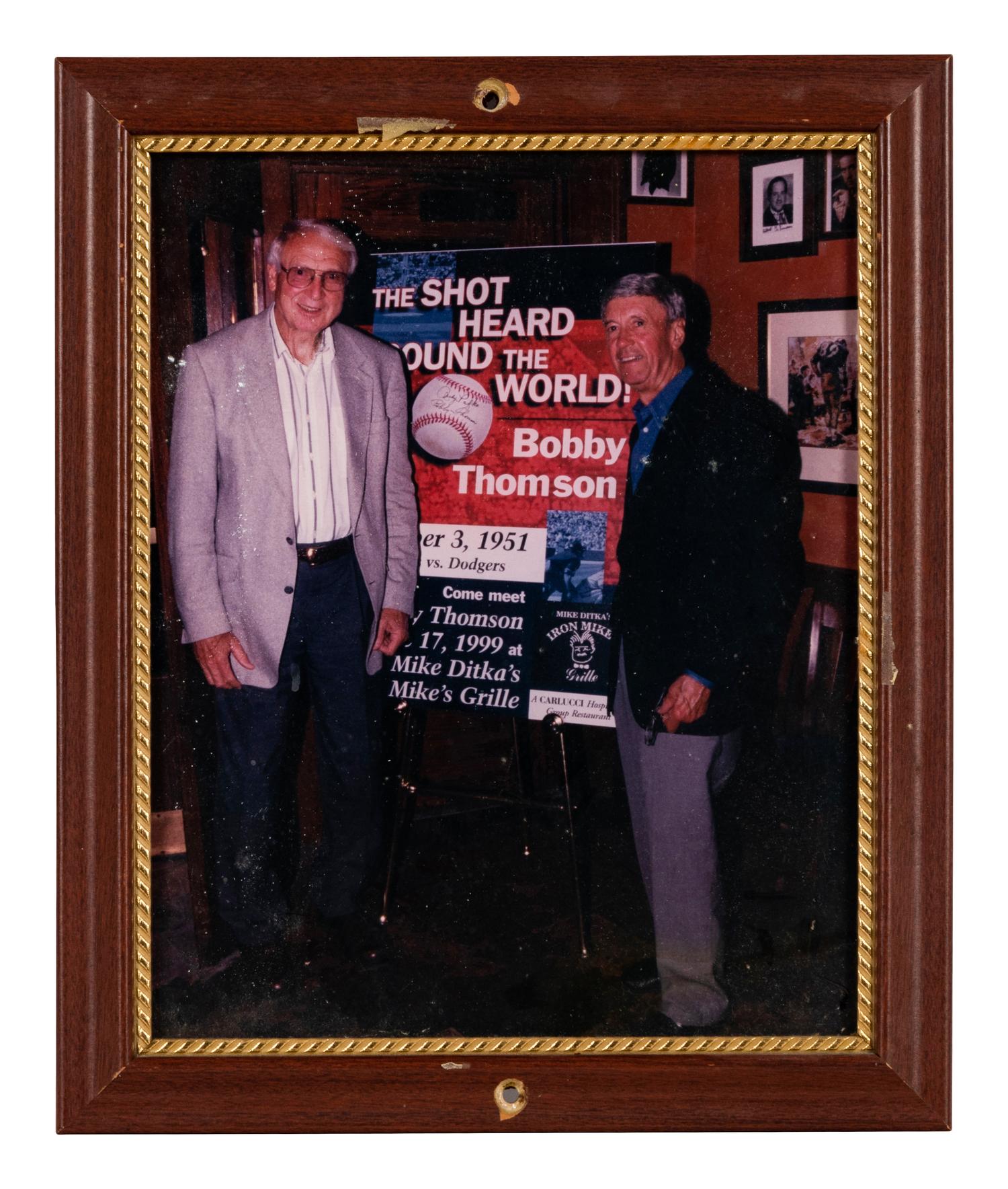 A Group of 14 Photographs of Various Chicago Baseball Players Formerly Displayed at Mike Ditka’s Restaurant