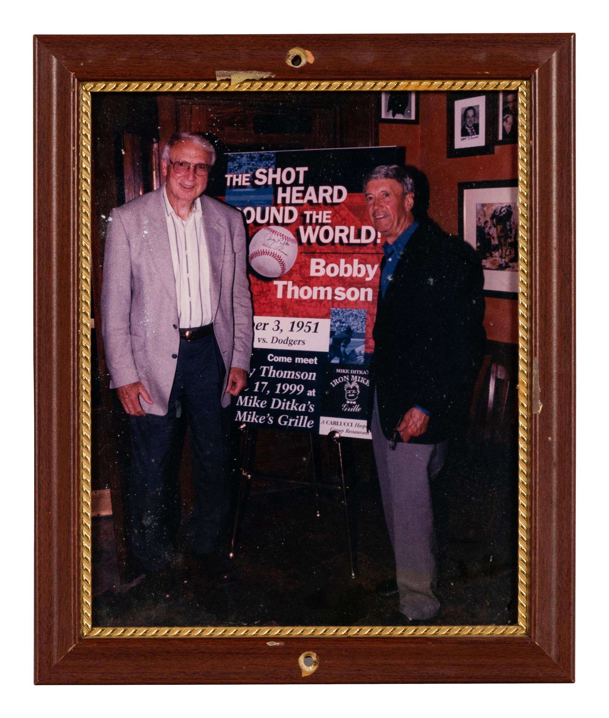 A Group of 14 Photographs of Various Chicago Baseball Players Formerly Displayed at Mike Ditka’s Restaurant