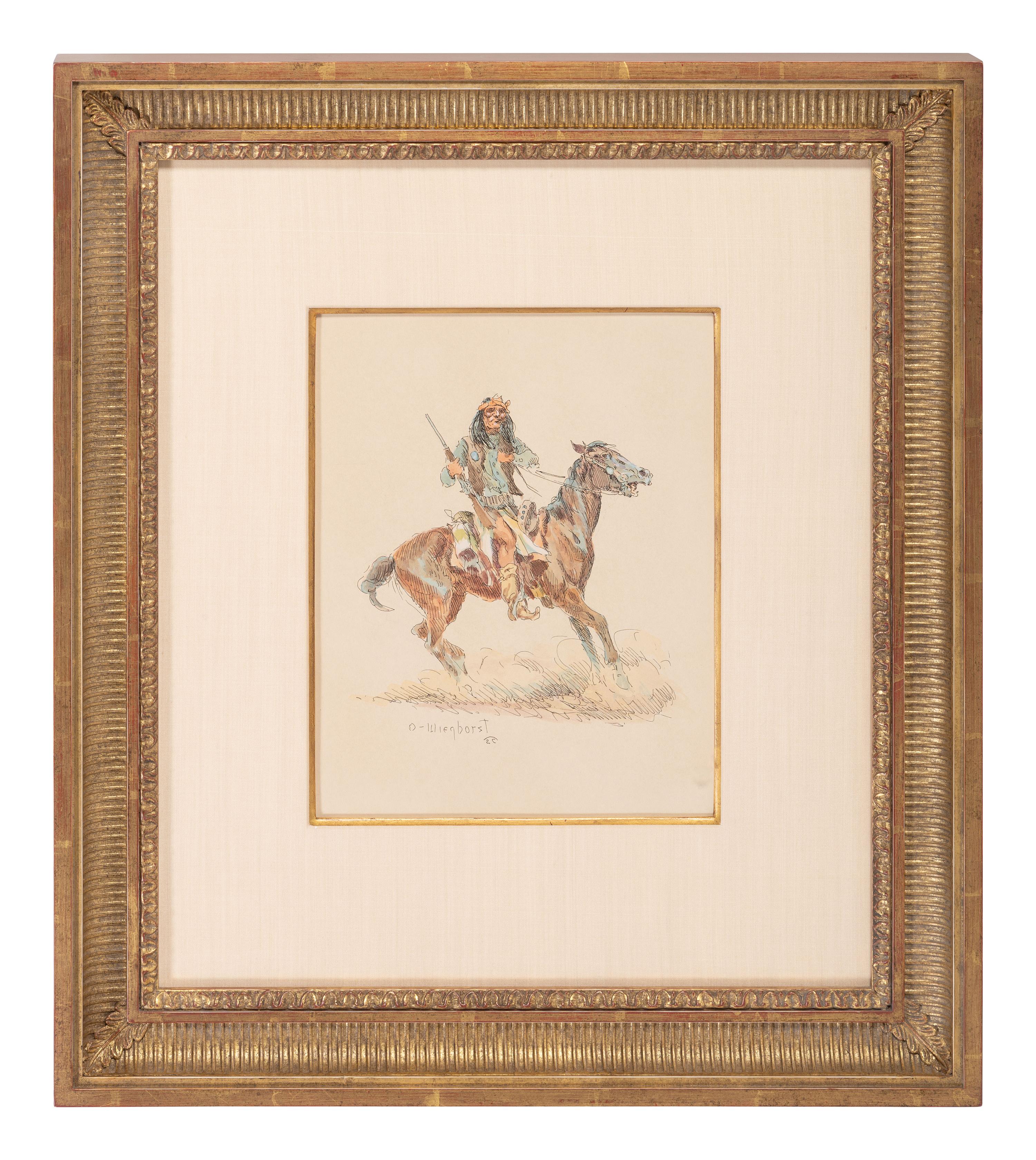 Apache on Horseback , c. 1968-69