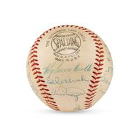 A 1955 Brooklyn Dodgers Team Signed Autograph Baseball Featuring Jackie Robinson (Beckett Authentication Services Letter of Authenticity)