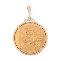 LIBERTY $50 COIN PENDANT