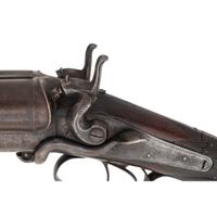 William Moore & Co. Side Lever Coach Gun with Decorative Wells Fargo Markings