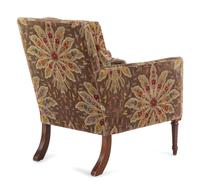 A Clarence House Velvet-Upholstered Armchair