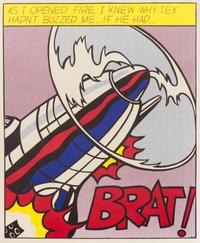 Roy Lichtenstein, (American, 1923–1997), As I Opened Fire (triptych), 1966