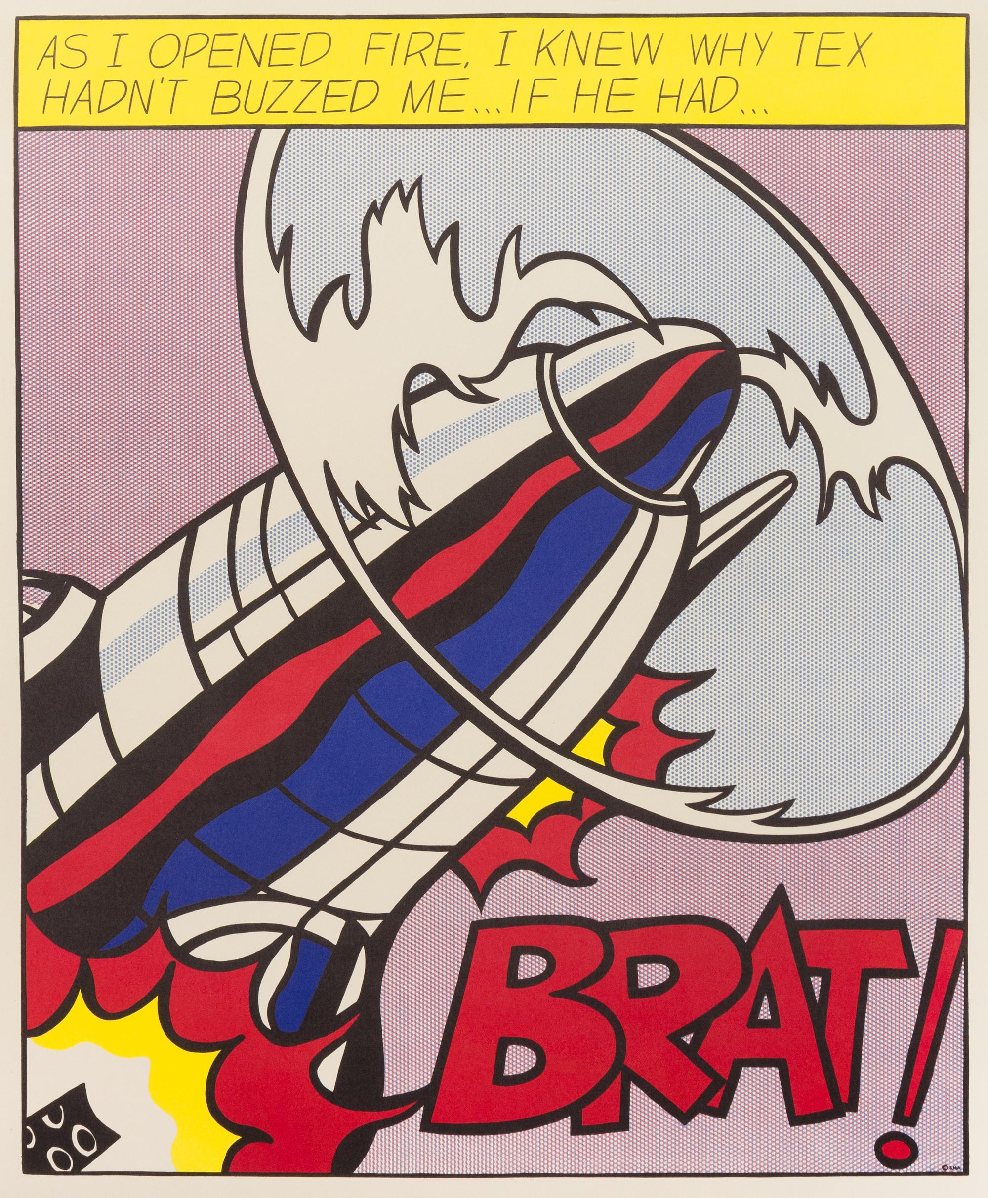 Roy Lichtenstein, (American, 1923–1997), As I Opened Fire (triptych), 1966