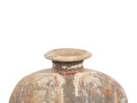 A Han Style Pottery Cocoon Vase
