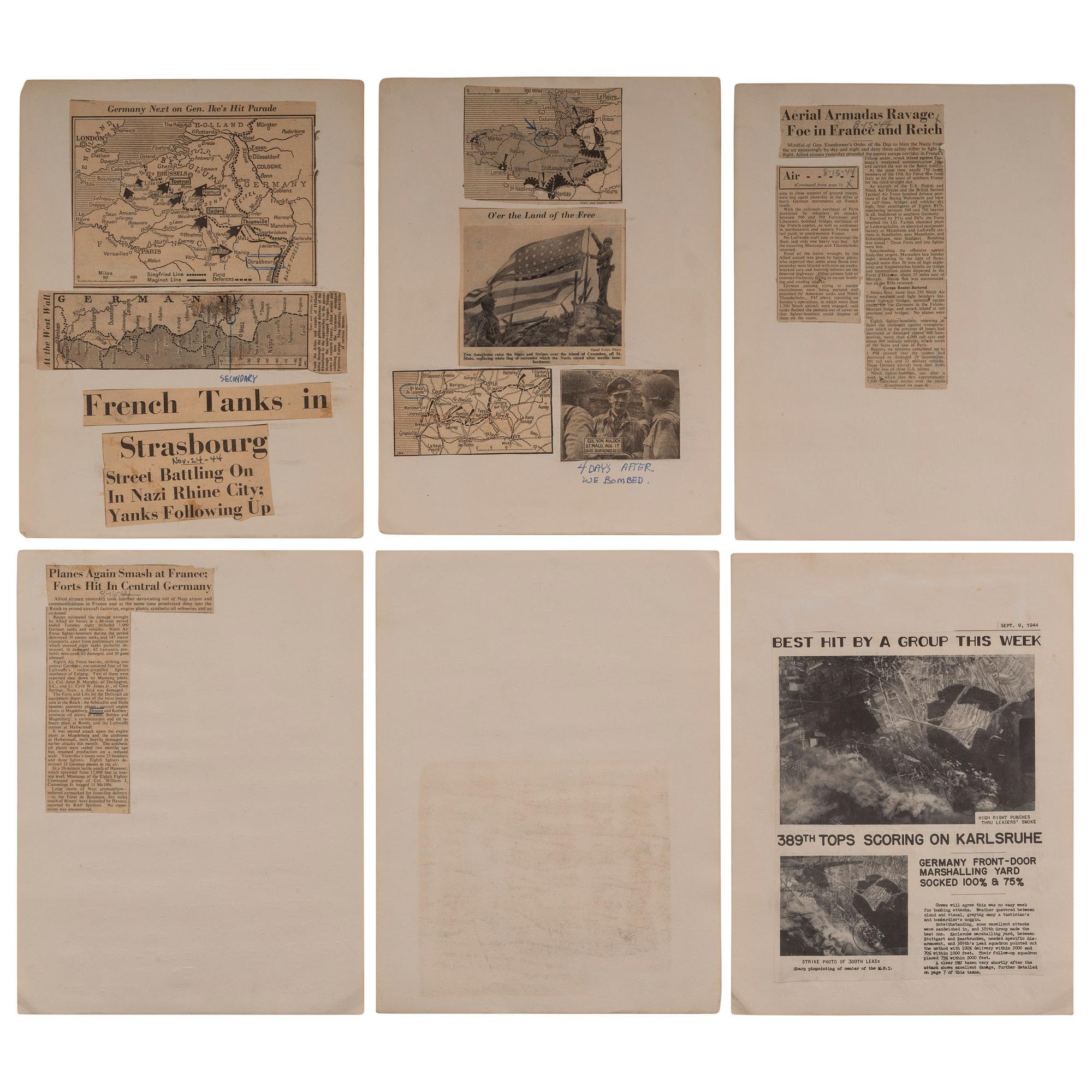 World War II Service Archive of Staff Sergeant Arthur H. St. Peter, Artist and Dorsal Gunner Aboard B-24 Aircraft
