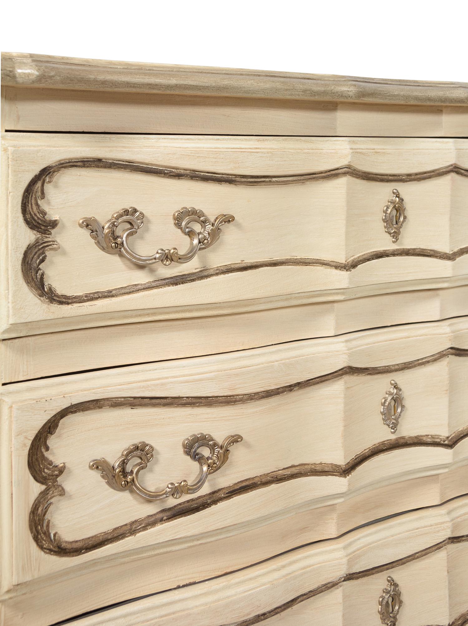 A Pair of Italian Painted Chests of Drawers