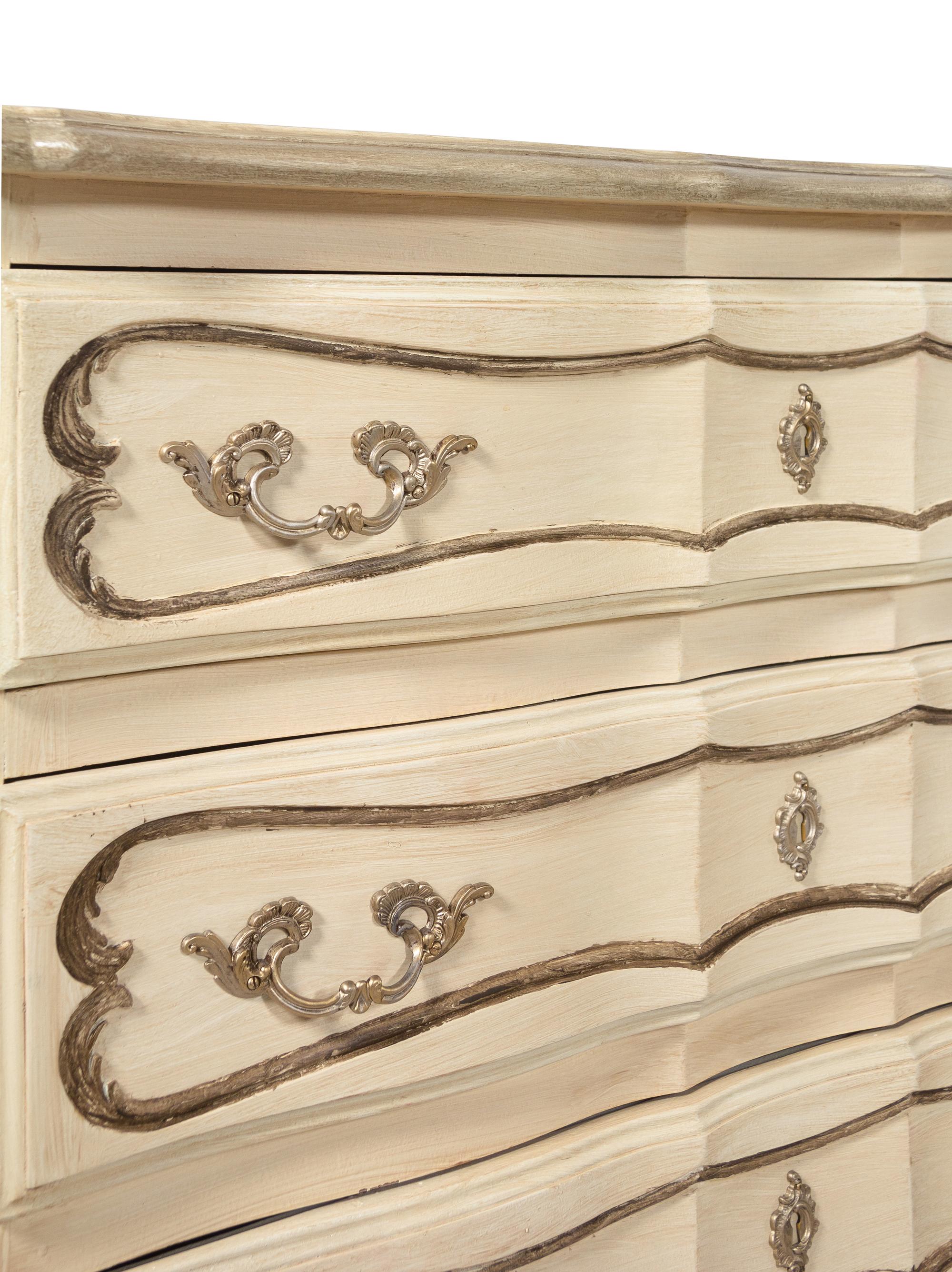 A Pair of Italian Painted Chests of Drawers