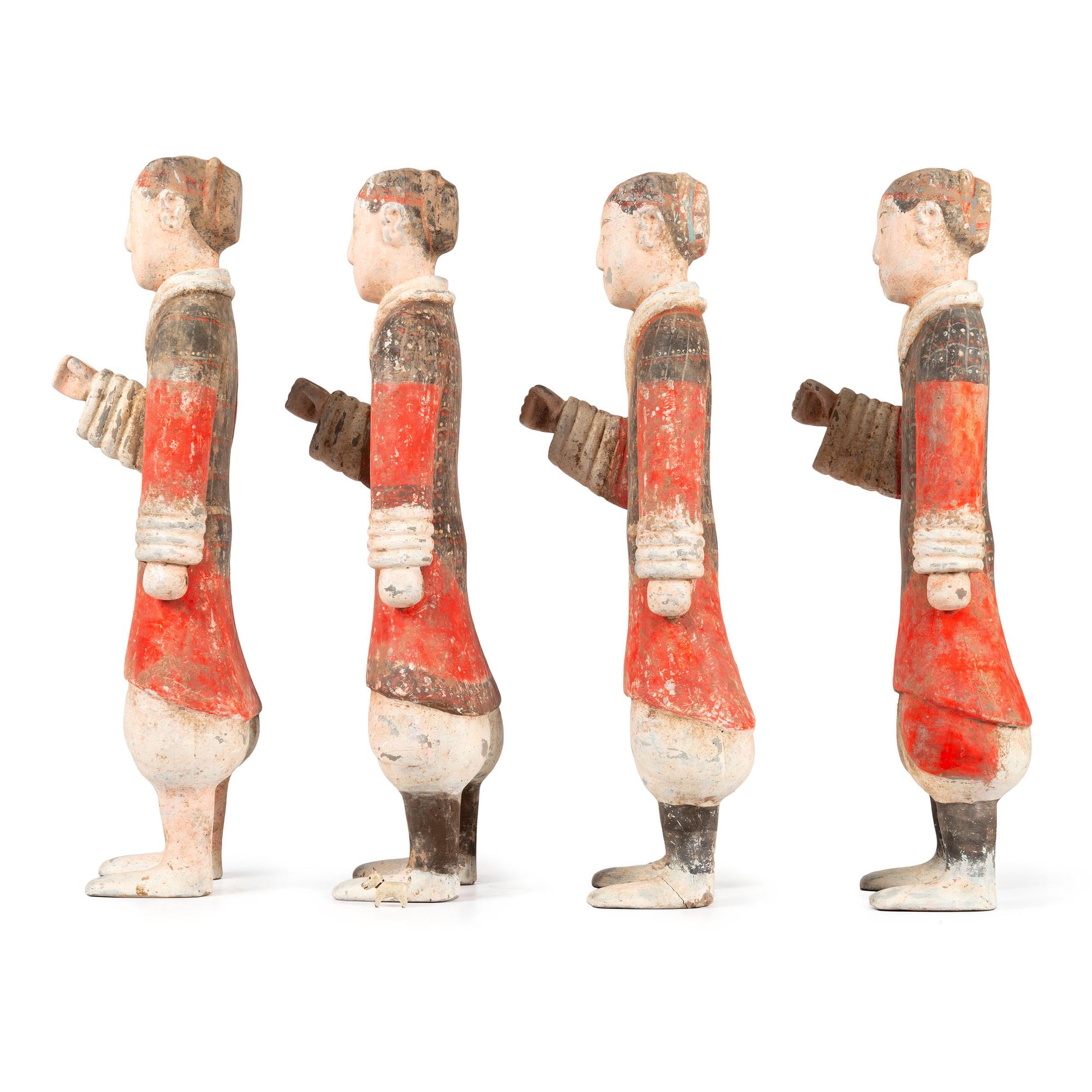 Four Chinese Terracotta Warrior Figures