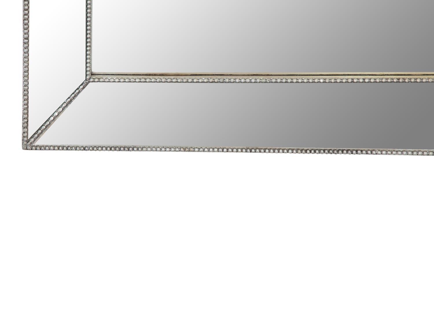 A Modern Silvered Frame Cushion Panel Mirror