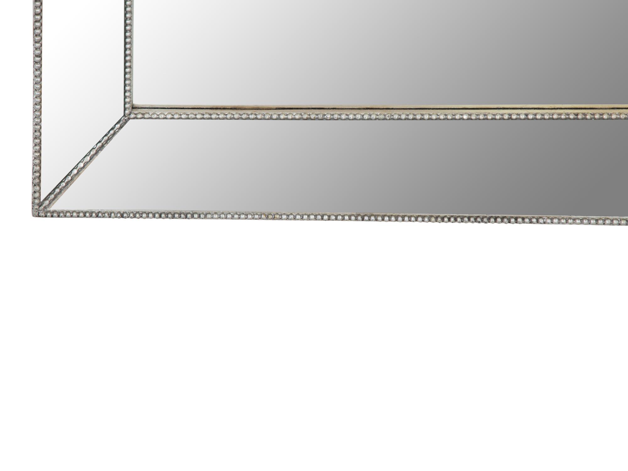 A Modern Silvered Frame Cushion Panel Mirror