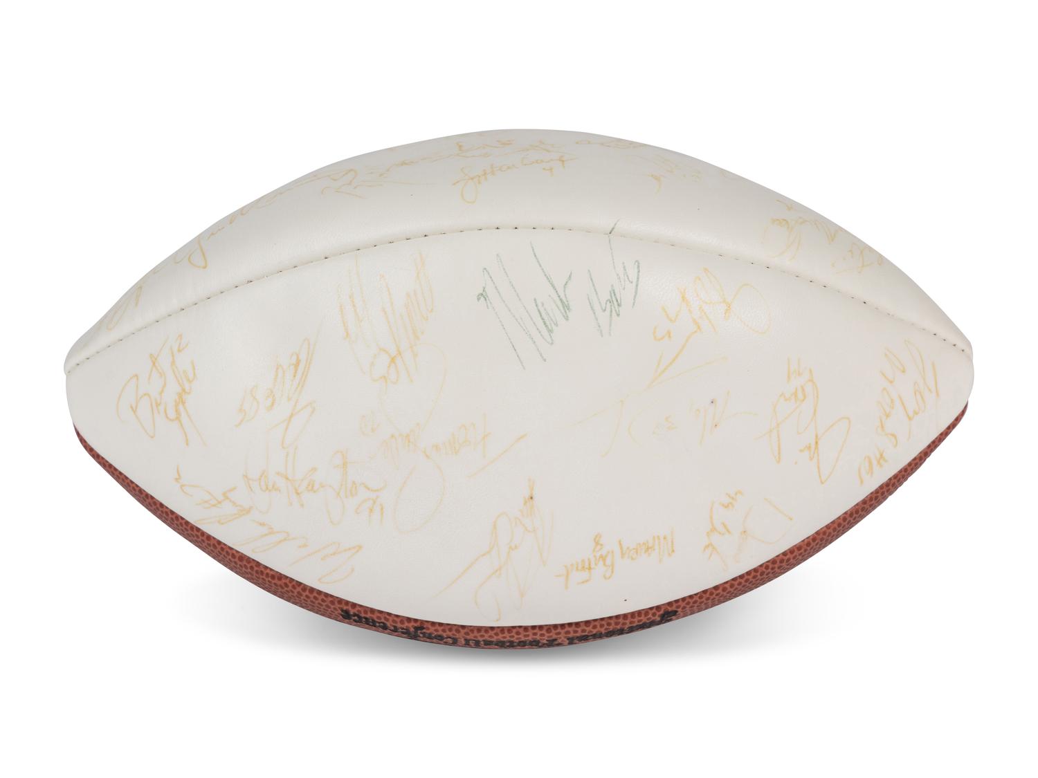 A 1989 Chicago Bears Team Signed Autograph Football from The Collection of Sports Super Agent Steve Zucker (Beckett Authentication Services Letter),