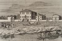 Veduta delli Casini e Ostaria della Piegora del NH Tiepolo 19th century impression